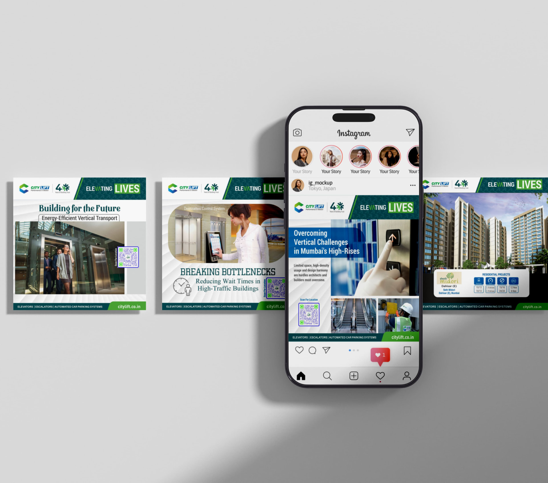 City Lift Elevating Lives social media campaign